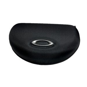 OAKLEY Sunglasses Case Hard Zippered Black Clamshell Flak Jacket‎ Lens Inserts